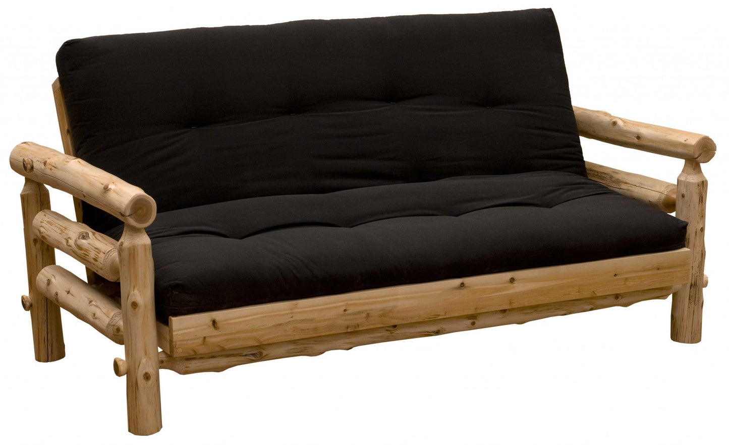 Authentic Log Cabin Natural Cedar Futon