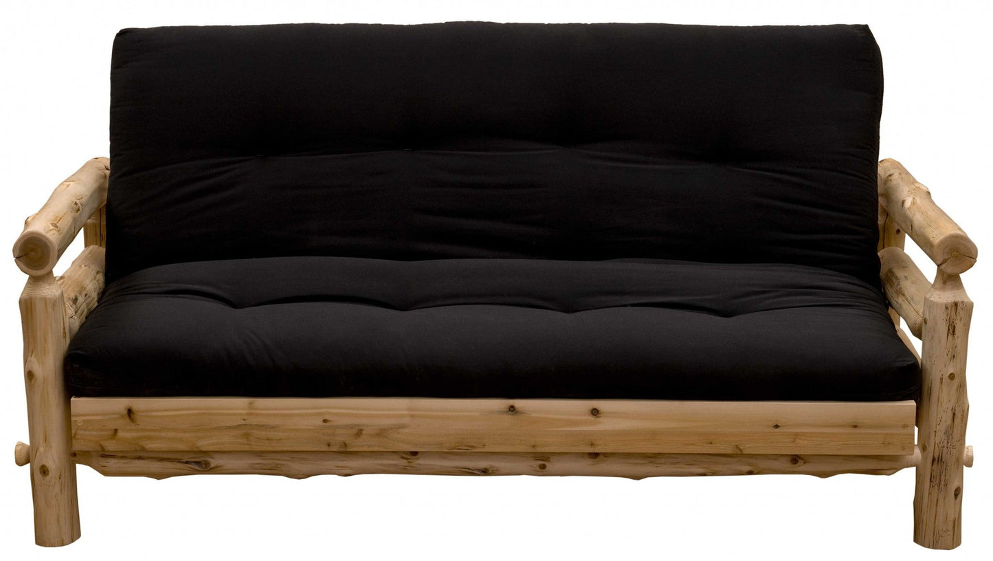 Authentic Log Cabin Natural Cedar Futon