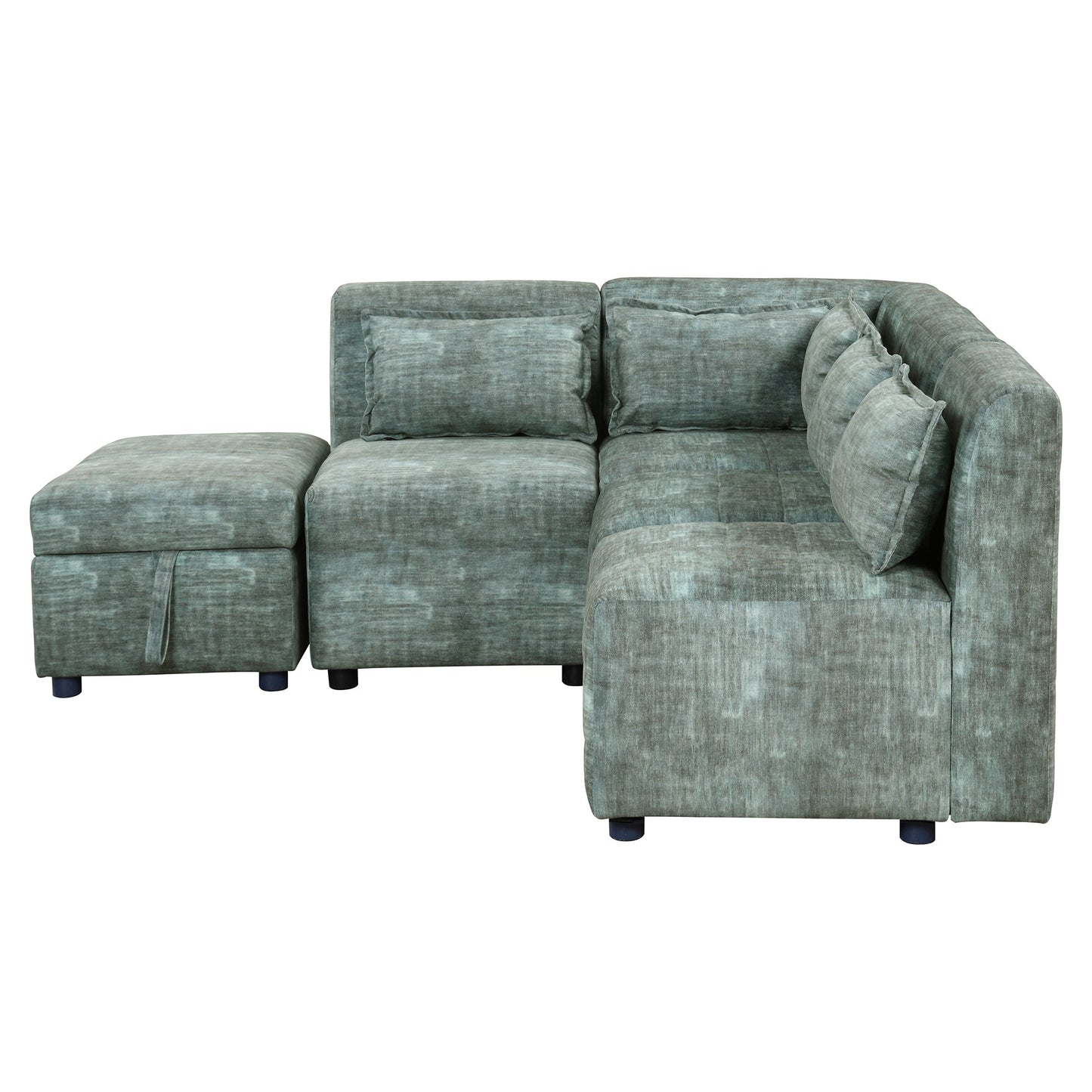 Free-Combined Sectional Sofa 5-seater Modular Couches with Storage - Magniastore