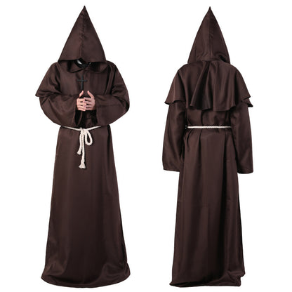 Halloween Costume Medieval Friar Wizard Costume