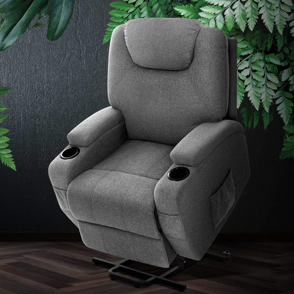 Artiss Electric Massage Chair Recliner Sofa Lift Motor Armchair