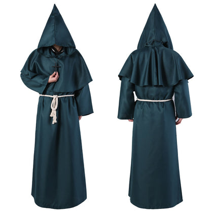 Halloween Costume Medieval Friar Wizard Costume