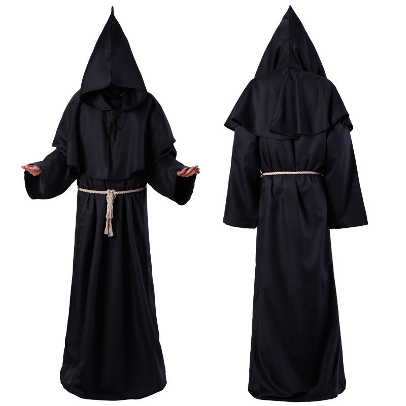 Halloween Costume Medieval Friar Wizard Costume